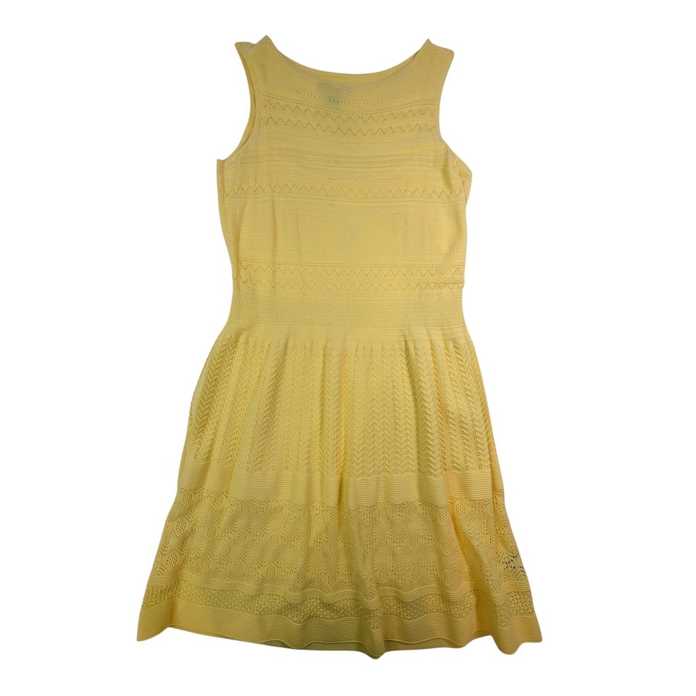 Lauren Ralph Lauren Knit Dress‎ XL Yellow A-Line Spring Style